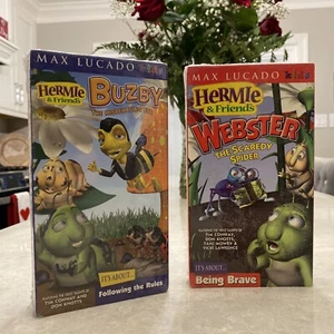 2 Hermie and Friends Buzby The Misbehaving Bee VHS NEW Animated Max Lucado - Picture 1 of 4
