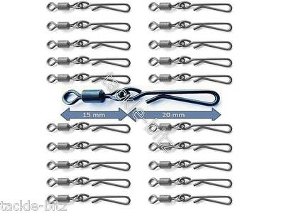 TJR TACKLE 50 Matt Schwarz Quick Link Schwenkbar für Karpfen Sicherheit Blei Clips Kwik Links Hair Rigs