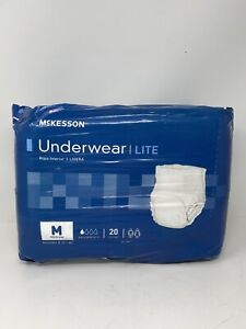 Mckesson Underwear Lite Protection Adult M 32"-44" 20 Ct Pull-Up Senior Diaper