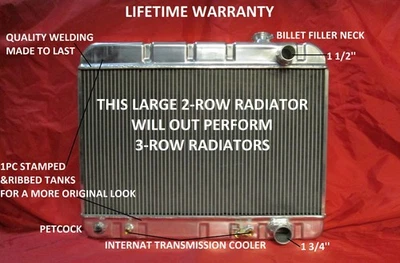 1964 1965 Pontiac GTO Tempest Lemans Aluminum Radiator 15" Core — 第 1/2 张图片