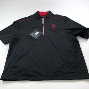 Greg Norman Weather Knit Rain Protection NEW LG Golf 1/4 Zip Mock Neck Pullover - Picture 1 of 11
