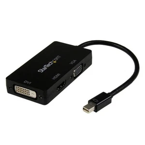 StarTech.com Mini DisplayPort auf HDMI DVI VGA Adapter 3-in-1 Reiseadapter - Bild 1 von 6