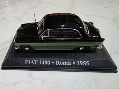Modellino Taxi Fiat 1400 -Roma 1955 - 1:43 (Specchietto Destro Rotto) - Immagine 1 di 3