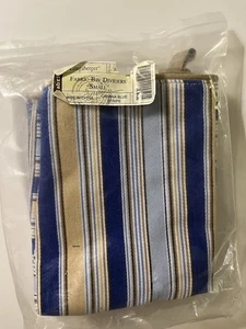 Longaberger Fabric Bin Dividers Small Cabana Blue Stripe - Picture 1 of 1