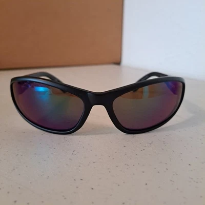 Gafas de sol Flying Fisherman víbora negras marcos envolventes lentes espejadas S-43 Foto 1 de 4