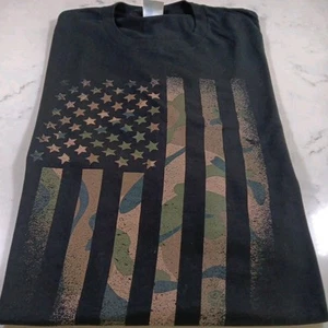 Port & Company Ring Spun Fan Favorite Men's M Graphic Black T-Shirt  - Picture 1 of 6