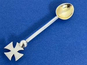 GOOD VINTAGE SOLID SILVER HOLY COMMUNION INCENSE SPOON LON 1954 - Picture 1 of 9