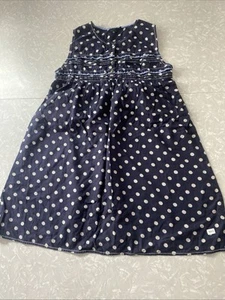 IKKS Girls Navy Blue Indian Cotton Sundress Dress 14A 156 Size 14 - Picture 1 of 9