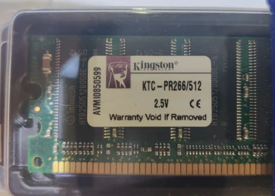 Memoria DDR 512 MB Kingston KTC-PR266/512 - ¡Se envía GRATIS desde Ohio! Foto 1 de 2