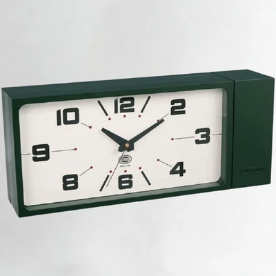 DULTON Double Face Rectangle Wall Clock Green Magnet Type H21-0362DGN - image 1 of 4