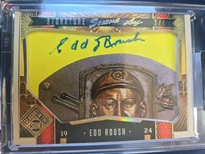 Edd Roush 2025 Leaf Season In The Sun Cut Signature 3/6 Amazing - Picture 1 of 5