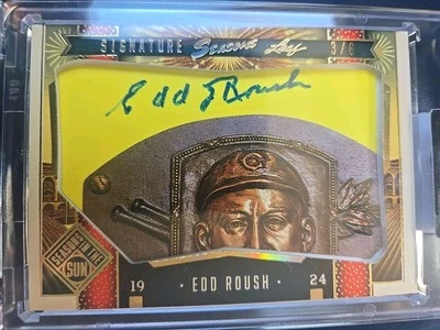 Edd Roush 2025 Leaf Season In The Sun Cut Signature 3/6 Amazing - Image 1 of 4