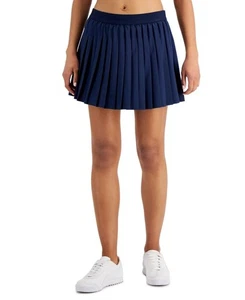 Pantalón Corto Mujer ID IDEODEO Activo Sólido Plisado Azul Marino L NUEVO $30 100141849MS - Imagen 1 de 2