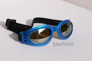 HERREN Motorradbrille blau mit Schaumstoffpolster verstellbar - Bild 1 von 1