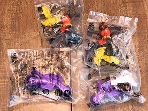 Burger King DC Comics Set (4) Batwheels Robin Figures & Motorcycles Party Favors - Picture 1 of 5
