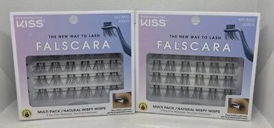 NEW (Lot of 2) KISS Falscara Natural Wispy Wisps Lashes KFCM02 83834 FREE SHIP! - Image 1 of 4
