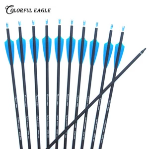 Flechas de carbono de caza de tiro con arco 28/30/31" leva ajustable puntos de campo reemplazables - Imagen 1 de 8