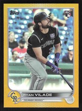 2022 Topps #586 Ryan Vilade RC Gold Foil Rainbow Foil