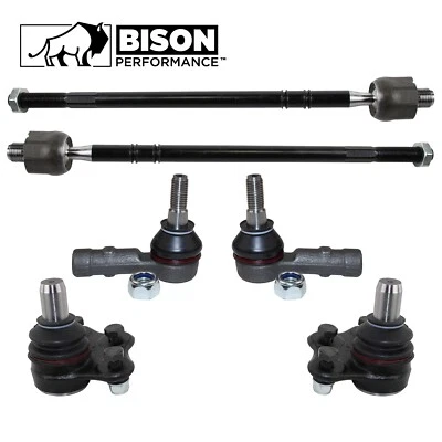 Bison Performance 6pc Front Tie Rod End Lower Ball Joint Kit For Saab 9-5 99-01 - Image 1 of 2