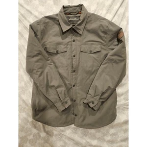 Eddie Bauer Shirt Jacket Insulated Button Up Flannel L - Picture 1 of 8