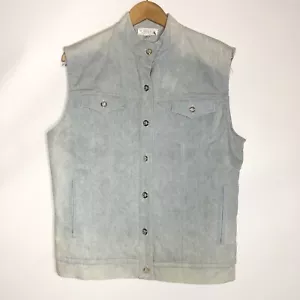 St.John Sport by Marie Gray Sleevless Light Wash Denim Jacket Size L - Picture 1 of 10
