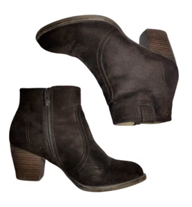 BENCH Damen Stiefelletten Gr. 37 mit Chunky Absatz 6 cm und Reißverschluss braun - Bild 1 von 10