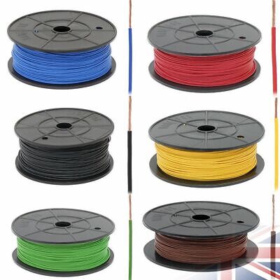 1mm 1.5mm 2.5mm 12V Thinwall Single Core Automotive Auto Marine Cable Wire Metre • 1.19£