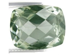 GREEN AMETHYST 12 x 10 MM CUSHION CUT CHECKERBOARD TOP AAA ALL NATURAL - Picture 1 of 1