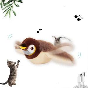 Flapping Bird Toy Cat, Flappy Bird Di Giochi per Gatti, Flying Bird Giochi Inter - Foto 1 di 12