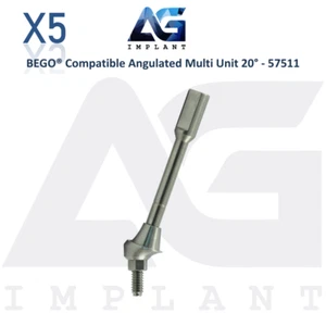 5 Protesi Angolate Multi Unità 20° Compatibili con BEGO® - 57511 Laboratorio Odontotecnico - Foto 1 di 5