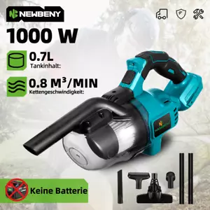 Für Makita 18V Akku Staubsauger 1000W Handstaubsauger Auto Reinigung 2 IN 1 - Bild 1 von 15