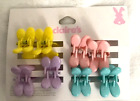 New! Claire's Girls Bunny Rabbit Clips 8 Pack Multi-Colors Hair Accessories