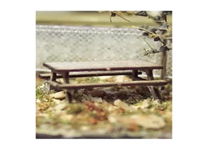 N Scale Osborne Models PICNIC TABLES LASER CUT KIT #3034 - Picture 1 of 1