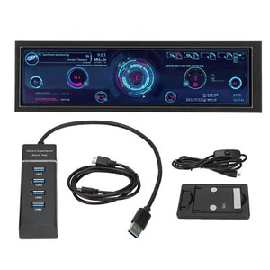 8.8 Inch IPS Screen Computer Temp Monitor USB Mini Screen PC CPU GPU RAM Data - Picture 1 of 24