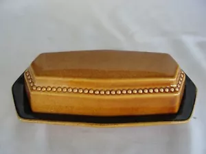 Vintage Sears Ironstone Octagon Butter Dish With Lid Pottery - Picture 1 of 15