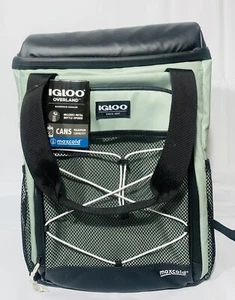 Igloo Overland 28 Can Durable Backpack Softsided Cooler, Green - Picture 1 of 5