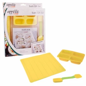 100% Genuine! D.LINE Appetito 4 Piece Silicone Sushi Gift Set with Recipe Book! - Bild 1 von 6