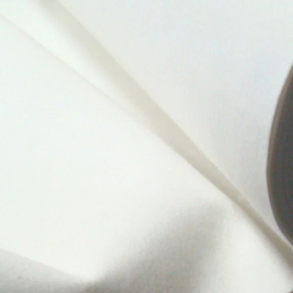 Tisch Molton Moltonstoff wasserdicht 90cm breit Weiss Tischschutz Tischunterlage