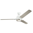 3-Blade Indoor Ceiling Fan with AC Motor & Remote - Seasonal Reverse Switch
