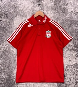 Vintage Adidas Jersey Medium Mens Liverpool FC Red Polo Shirt - Picture 1 of 8