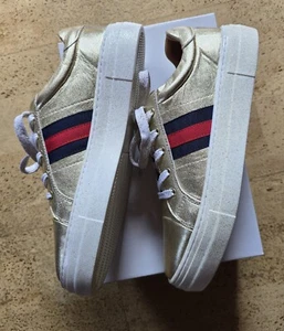 Alba Moda Ledersneaker Sneaker Leder gold Gr. 41 Neu mit Karton - Bild 1 von 6