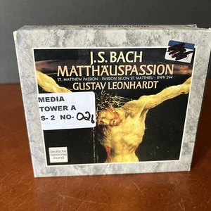 J.S. Bach Matthauspassion CD Box Set Music Gustav Leonhardt St. Matthew Passion - Picture 1 of 8