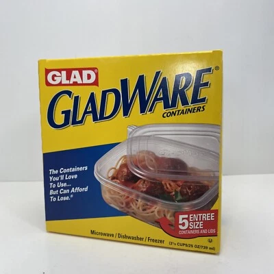 Glad Food Storage Containers - Entree Container - 25 oz - 5 Containers - Image 1 of 4