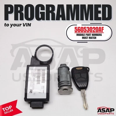 💡 VIN PROGRAMMED PLUG & PLAY IGNITION SWITCH + IMMOBILIZER + KEY 56053020AF 💡 - Image 1 of 4