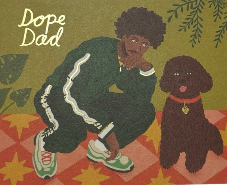 Nuevo - Tarjeta de felicitación Dope Black Dad Foto 1 de 1