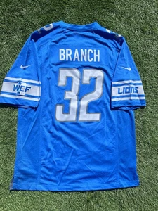 Men’s Size XL | Detroit Lions Nike Brian Branch Replica Game Day Jersey #32 - Picture 1 of 10