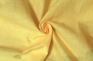 VINTAGE PALE LEMON YELLOW COTTON FABRIC 1.98m x 0.90m - Foto 1 di 4