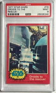 1977 Star Wars Series 2 #78 Droids To The Rescue! R2-D2 PSA 9 Low Population - Picture 1 of 2