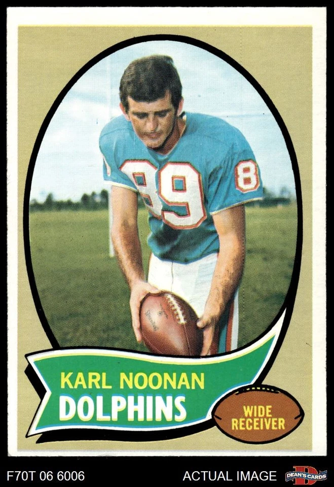 1970 Topps #223 Karl Noonan Dolphins Iowa 5 - EX - Image 1 of 1