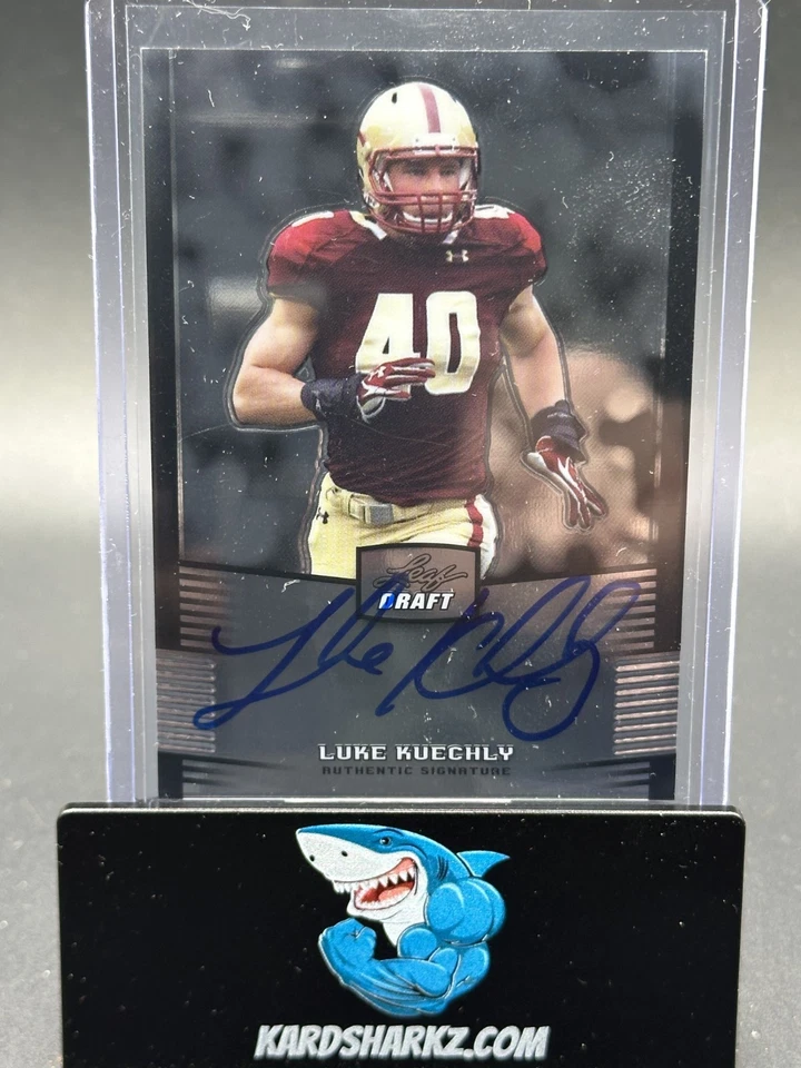 2012 Leaf Metal Draft Luke Kuechly #LK1 Rookie Auto RC Boston College Panthers - Image 1 of 2